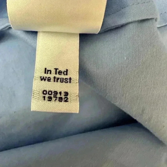 Ted Baker Jettas Embroidered Cold  Shoulder Dress Baby Blue Size 1 - Picture 11 of 16